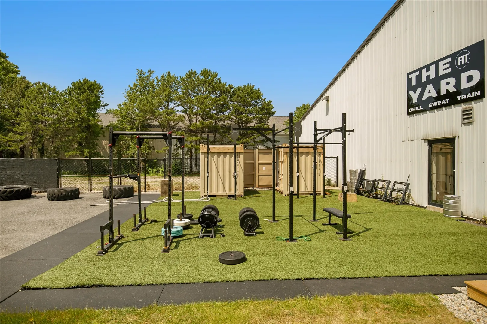 Outdoor Turf and Weights